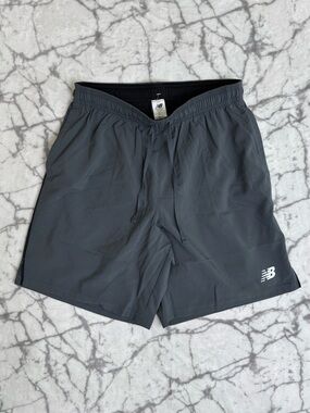 New Balance Running Shorts Men’s S Gray Short 7 Inch Length